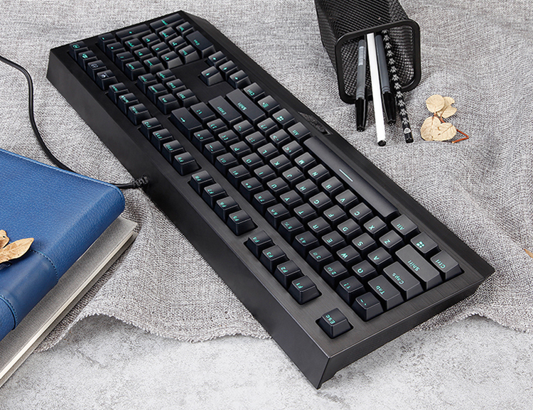 雷柏有线背光防水机械键盘 v510pro 黑色_雷柏(rapoo)